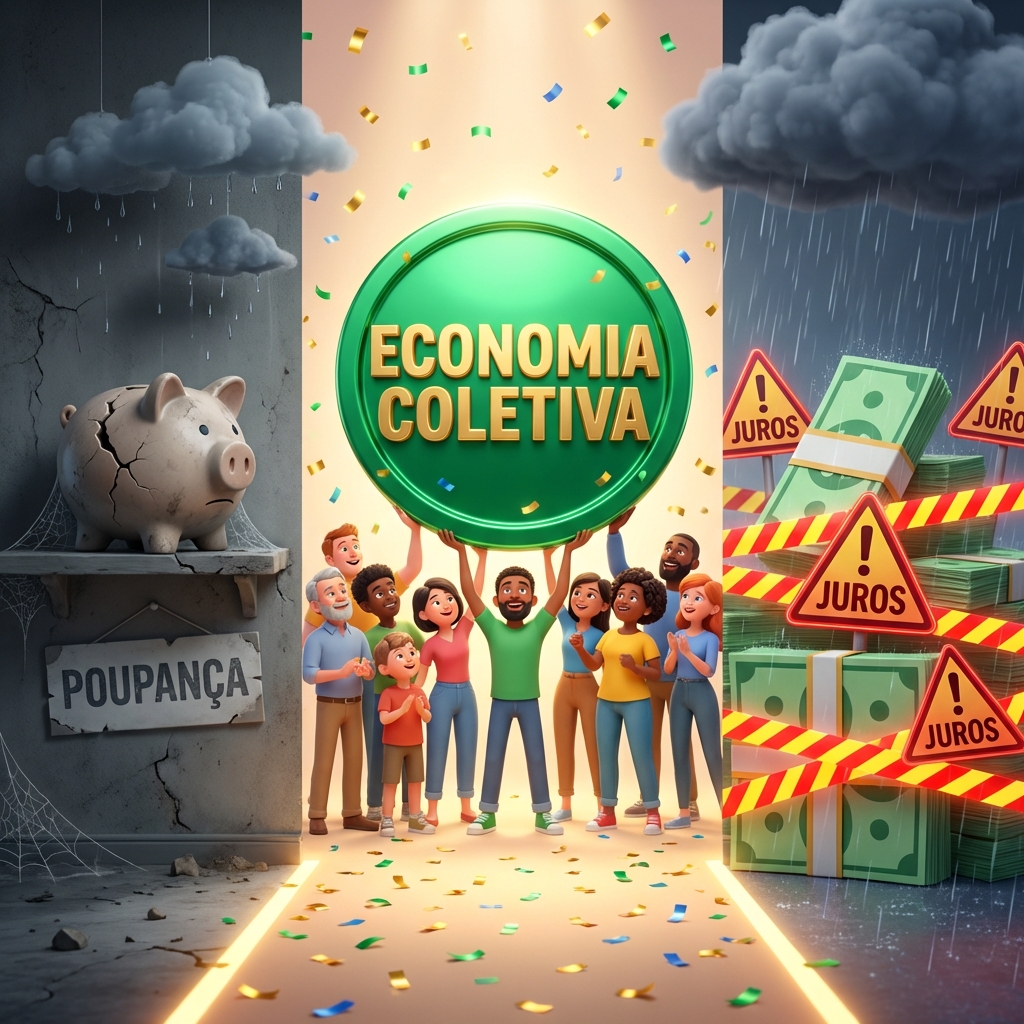 Como a Poupança em Grupo Vence os Juros